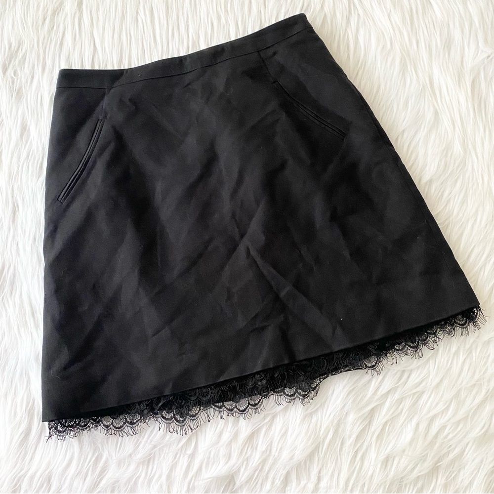 Miss Wu Black Lace Bottom Skirt